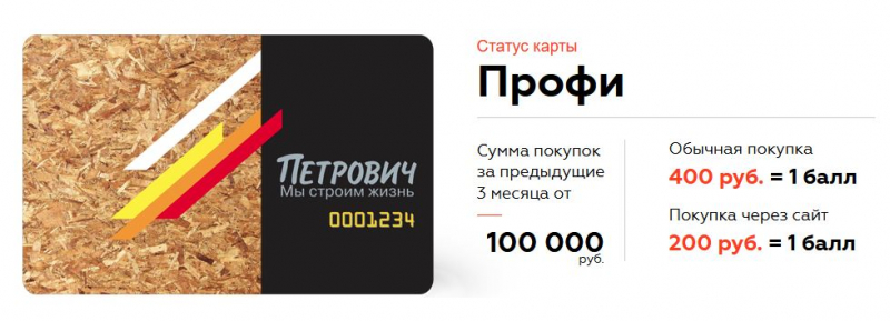 Дисконтная карта Петровича