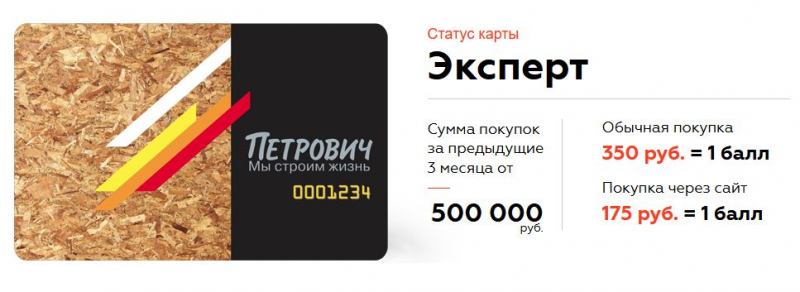 Дисконтная карта Петровича